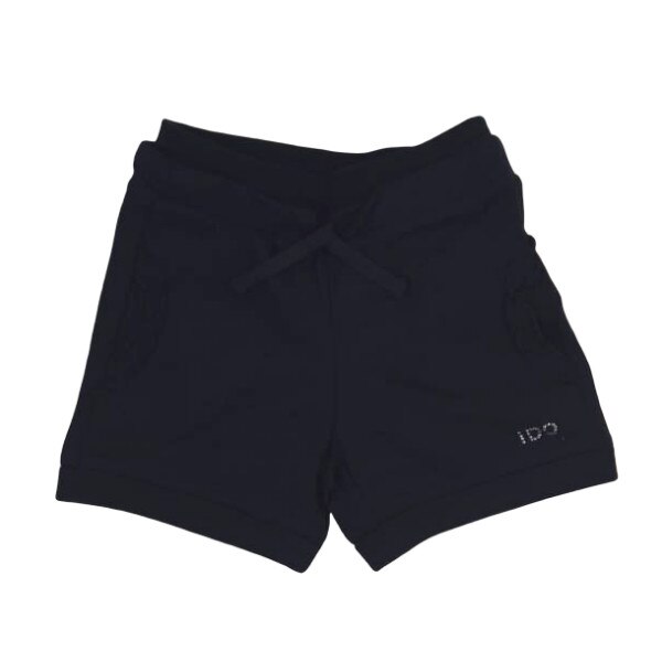 Pantaloni fete iDO, 4 ani, negru, aplicatii strasuri