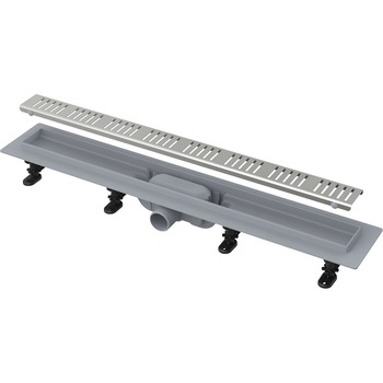 Rigola Alcaplast pentru dus cu margine pentru gratar perforat, 770 × 75 × 155 mm Rigola Alcaplast pentru dus cu margine pentru gratar perforat, 770 × 75 × 155 mm