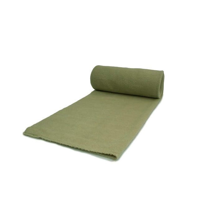 Плат поларен OEM, Тегло 300 g/m2, Маслинено зелен, 50 cm x 155 cm