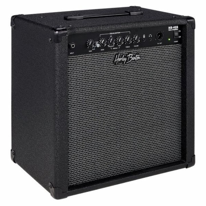 Amplificator Chitara Bass, Harley Benton, HB-40B, Negru, 40w