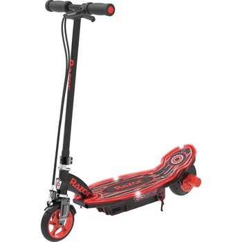 Trotineta electrica pentru copii cu platforma luminoasa Razor Power Core E90 Glow Negru/Rosu Trotineta electrica pentru copii cu platforma luminoasa Razor Power Core E90 Glow Negru/Rosu