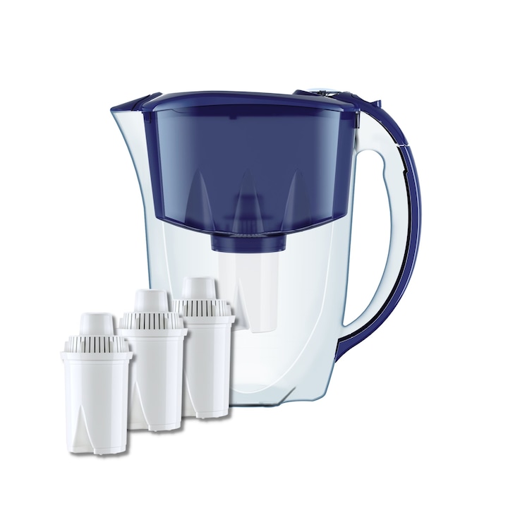 Кана за филтриране на вода Aquaphor Ideal Blue с 3 филтъра