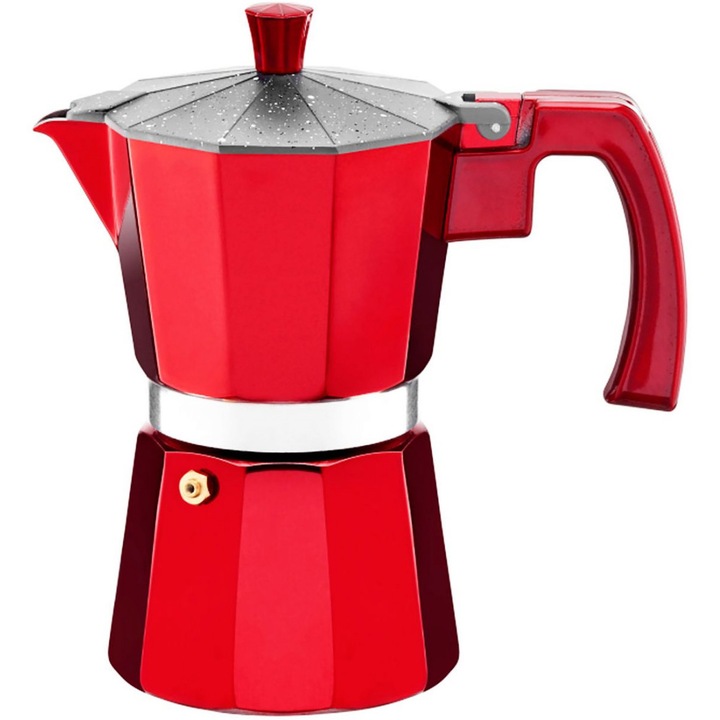 Ambition Jasper kávéfőző, 6 személyes, Piros