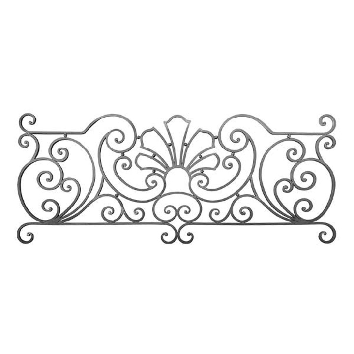 Ornament central pentru balustrada, poarta si gard, Stift Lux Design, Fier Forjat, 190x80cm