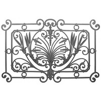 ornament central pentru balustrada poarta si gard stift lux design fier forjat 150x94cm imagen 45_0_
0