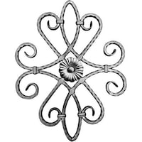 ornament central pentru balustrada poarta si gard stift lux design fier forjat 54x425cm imagen 38_0_
0