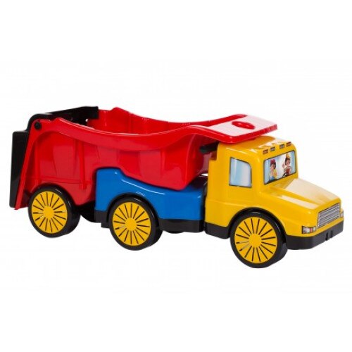 Camion din plastic, Leszko, cu sezut 98x34x39 cm