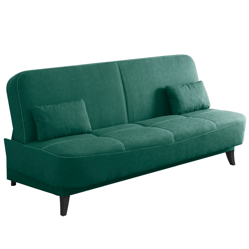 Canapea Extensibila Genarom Sephia Luis 38, Verde, 203 x 91 x 91 cm