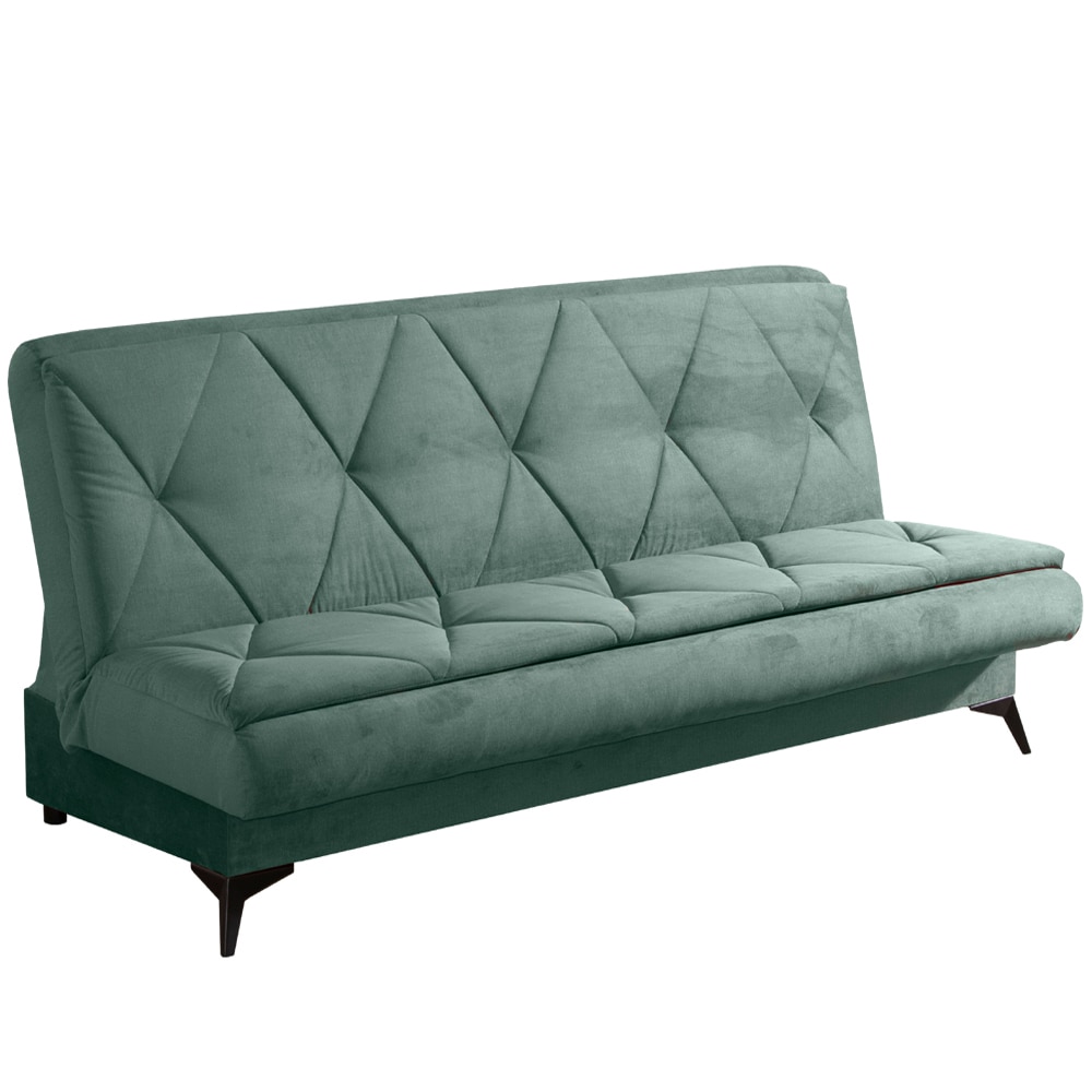 Canapea Extensibila Genarom Twingo Fancy 37, Verde, 200 x 95 x 91 cm