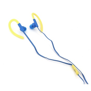 Casti audio in ear Freestyle, sport cu microfon, Galben/ Albastru Casti audio in ear Freestyle, sport cu microfon, Galben/ Albastru