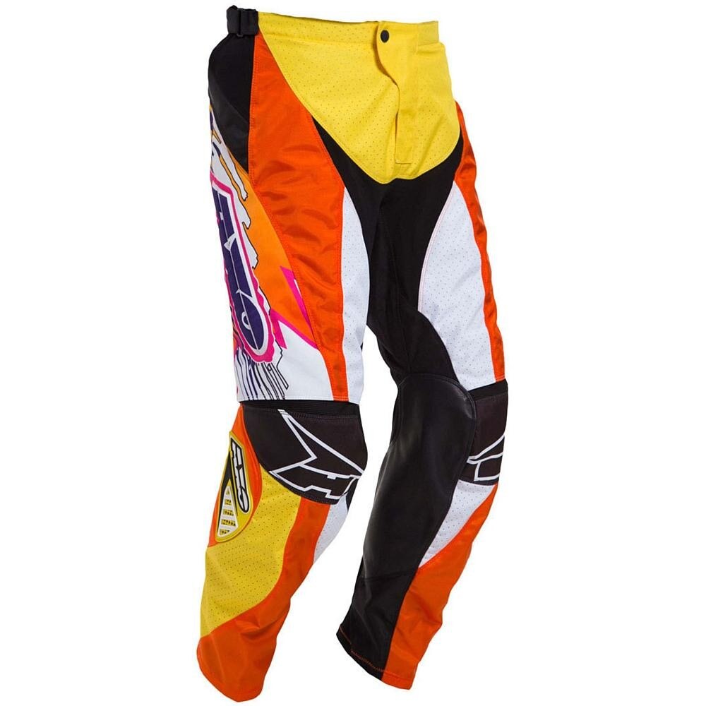 Pantaloni Moto AXO Dyemax, Portocaliu/Galben, Marime 50