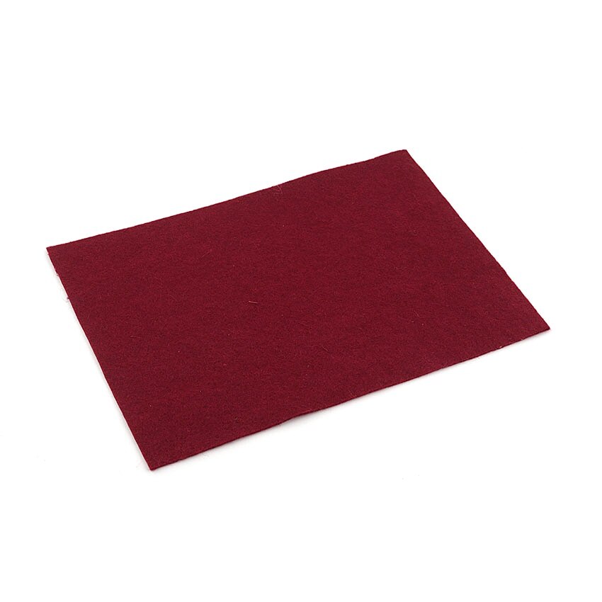 Coala A4 fetru natural moale, grosime 1 mm - bordo