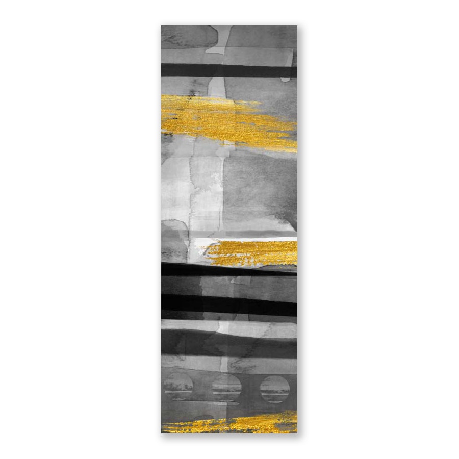 Tablou Canvas - Abstract I, Linii, Auriu, Gri, 30 x 90 cm