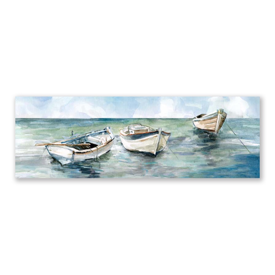 Tablou Canvas - Mare II, Barca, Pastel, Liniste, 30 x 90 cm