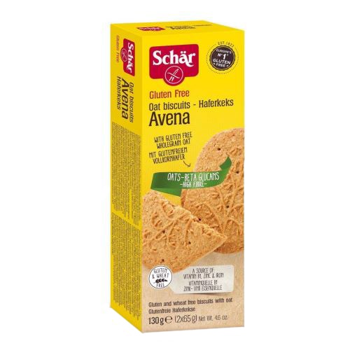 Biscuiti cu ovaz fara gluten Avena , Schar 130 gr