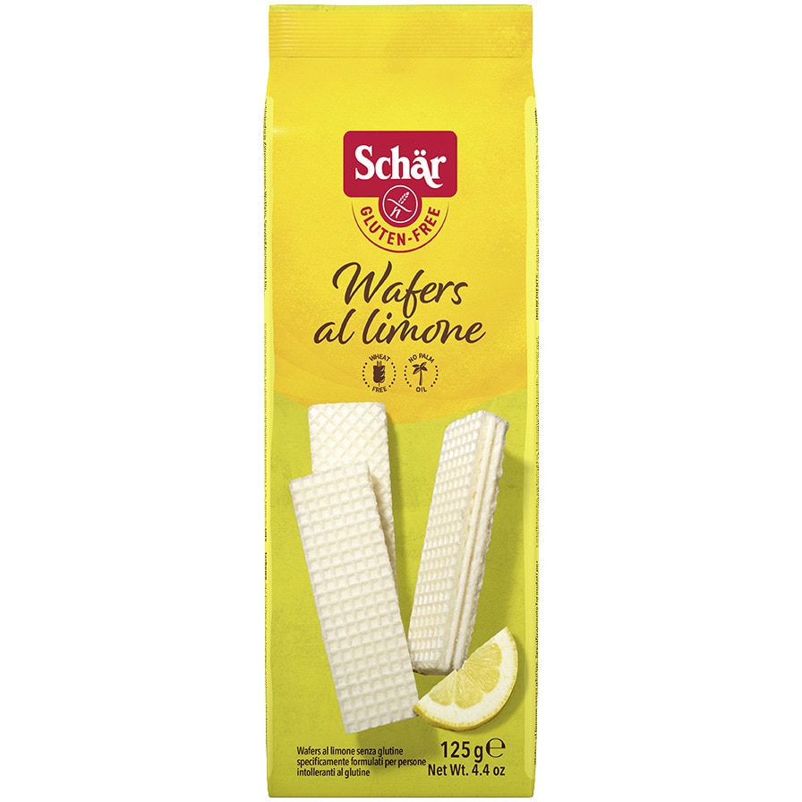 Napolitane cu crema de lamaie fara gluten Wafers Limone, Schar 125gr