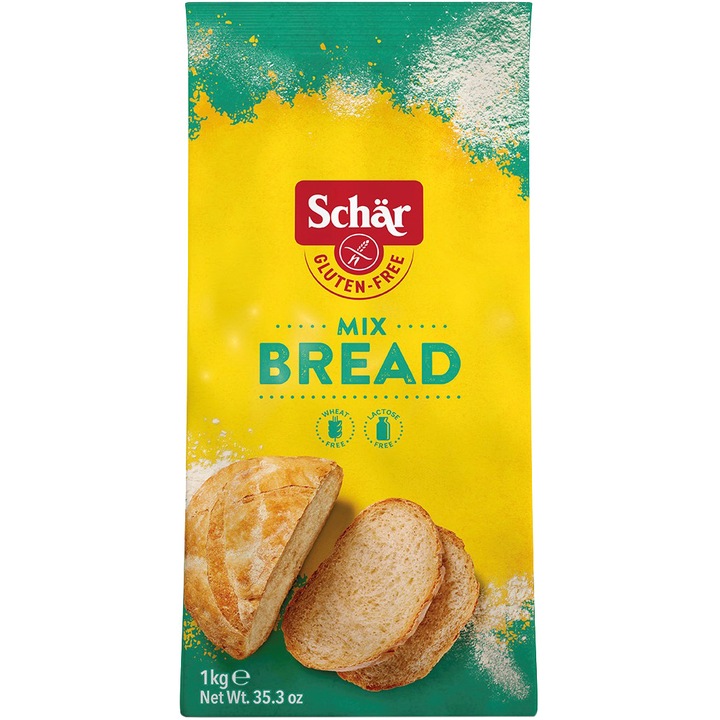 Faina fara gluten pentru paine Bread Mix , Schar 1kg Bread