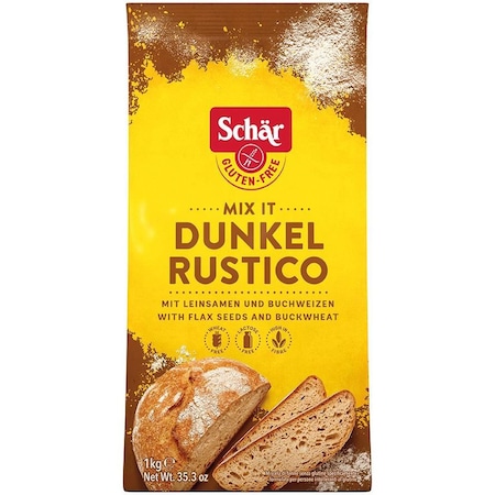 Faina fara gluten pentru paine neagra Pane Rustico , Schar 1kg