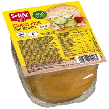 Paine feliata alba fara gluten Pan Blanco, Schar 250gr Paine feliata alba fara gluten Pan Blanco, Schar 250gr