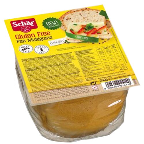 Paine feliata cu cereale fara gluten Pan Multigrano, Schar 250gr