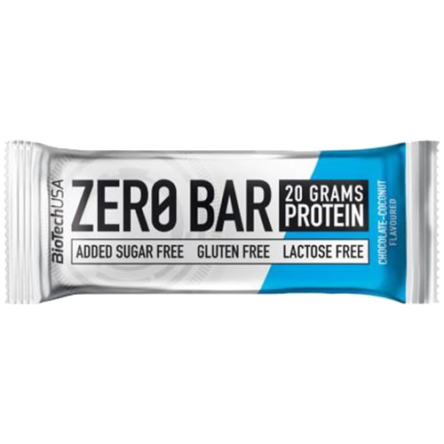 Baton proteic cocos, fara gluten si zahar, Biotech 50gr