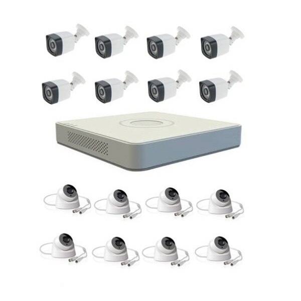 Sistem complex, 16 camere supraveghere, interior/exterior, 2mp