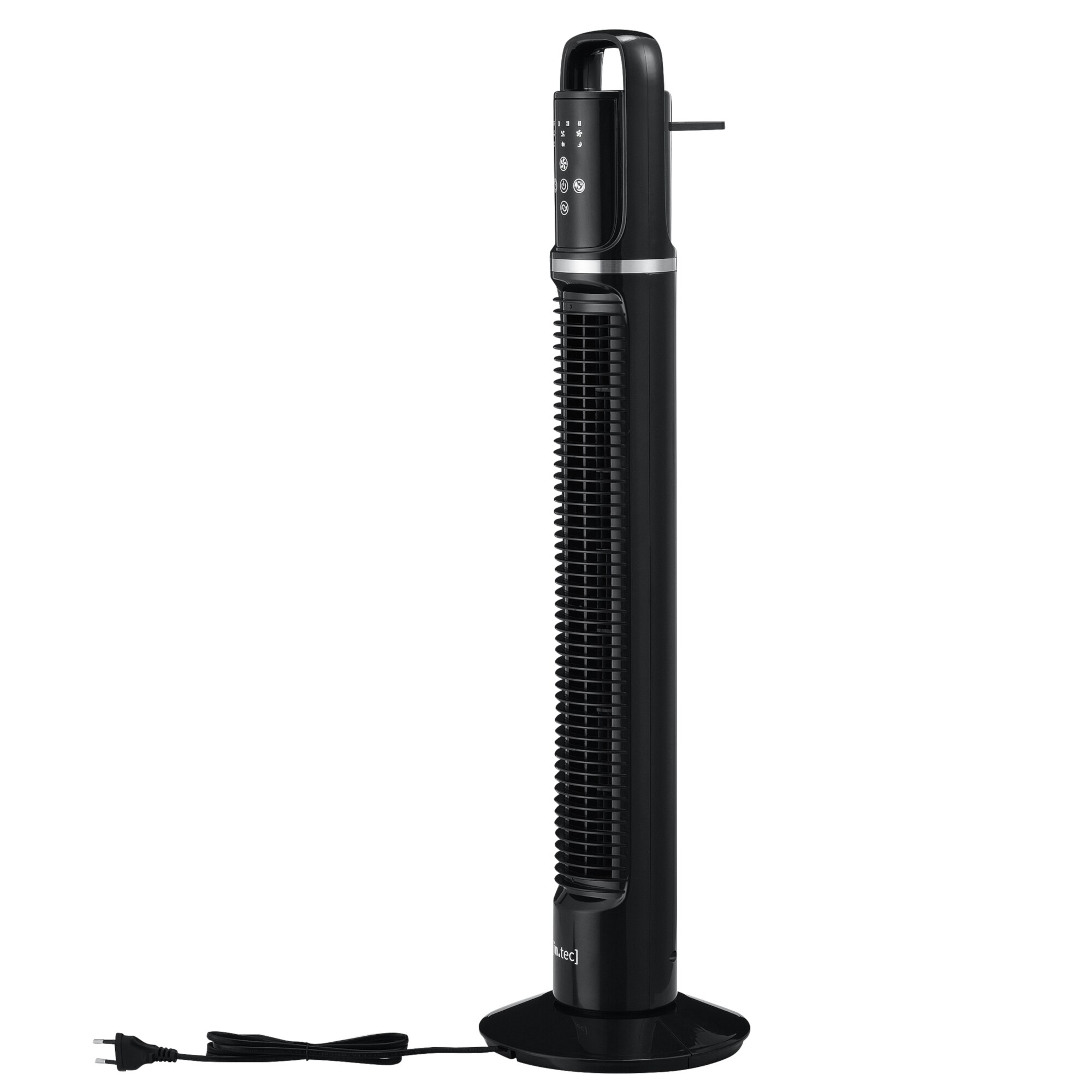 Ventilator turn ABVF-18X3, in.tec, 40W, 3 viteze,78 x 18 x 18 cm, plastic, negru, cu telecomanda