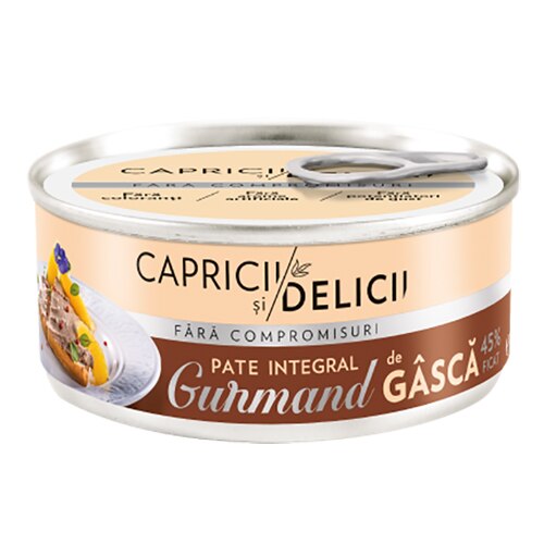 Pate integral ficat de gasca Capricii si Delicii, 115g