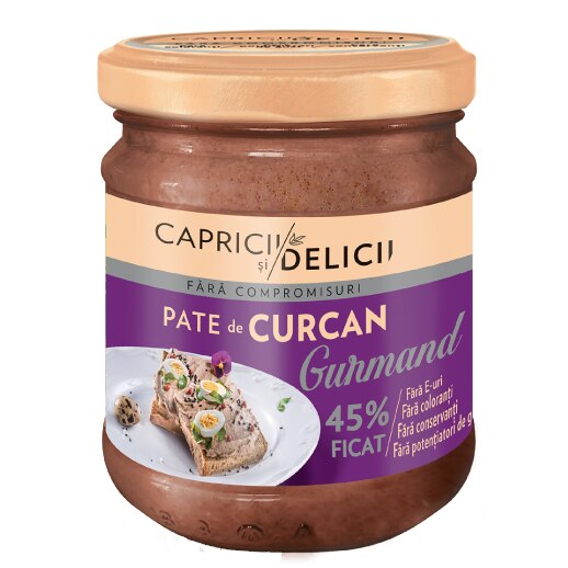 Pate de curcan Capricii si Delicii, 180g