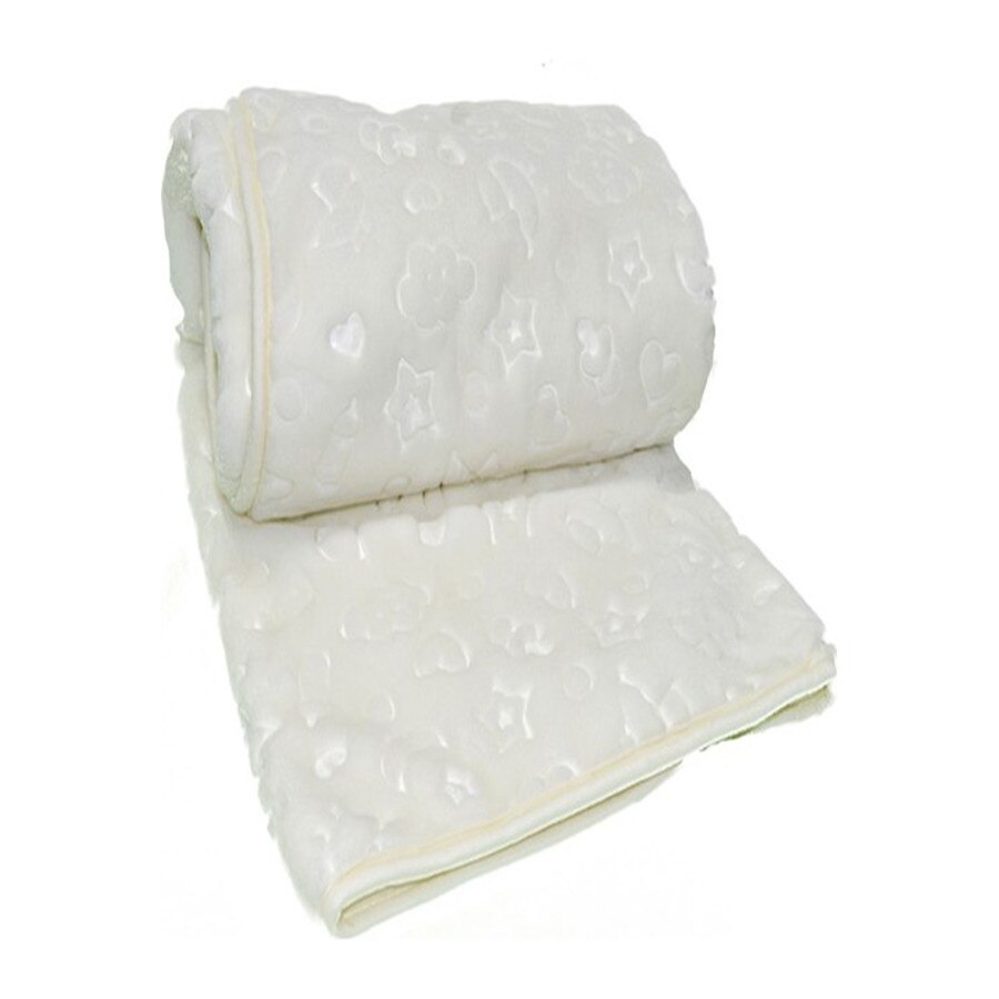 Paturica Microfibra Embos , Ozdilek , 100×120 cm , culoare alb