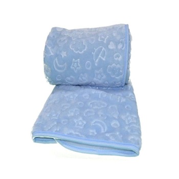 Paturica Microfibra Embos , Ozdilek , 100×120 cm , culoare blue Paturica Microfibra Embos , Ozdilek , 100×120 cm , culoare blue