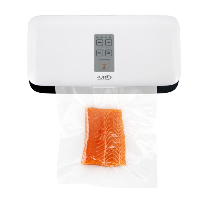 Aparat vidat alimentar, Hauser, VS-330W, 110W, 2 trepte, Alb