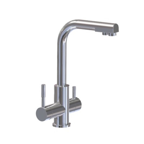 Baterie chiuveta, Carbonit, Argintiu, 250 x 450 x 80 mm