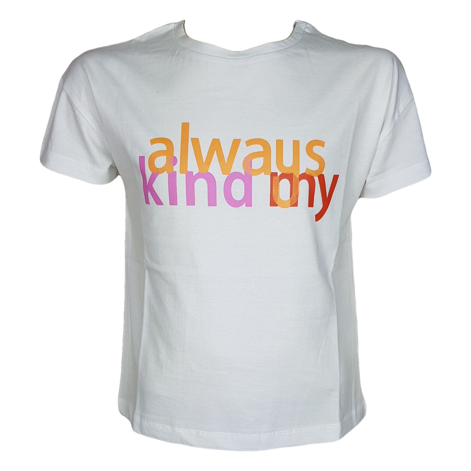 Tricou ALWAYS KIND, Alb