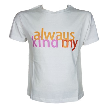 Tricou ALWAYS KIND, Alb Tricou ALWAYS KIND, Alb