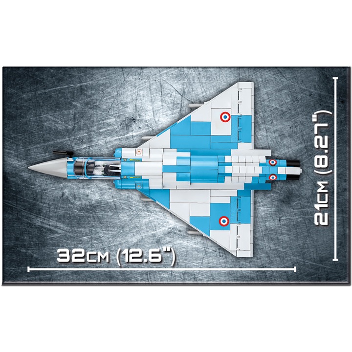 Set de constructie Cobi, Armed Forces, Avion Mirage 2000, 400 piese
