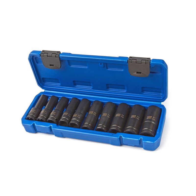 Set tubulare lungi de impact, HBM, 10-22mm, 10 piese