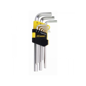 Set 9 chei imbus lung hexagonale , H 1.5 - 10mm , FF Group Set 9 chei imbus lung hexagonale , H 1.5 - 10mm , FF Group