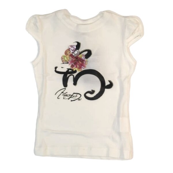 Tricou fete iDO, alb, model scris
