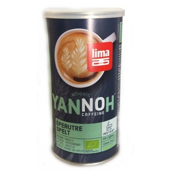 Cafea din cereale Yannoh® Instant cu spelta bio 90g, Lima Cafea din cereale Yannoh® Instant cu spelta bio 90g, Lima