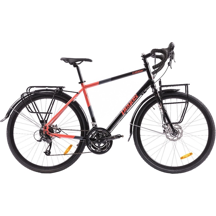 Велосипед Pegas Calator 28", L/52,5 см, Черен/Оранжев