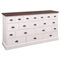 comoda szel-mob cu 19 sertare cu sine culoare top cires culoare corp alb murdar dublu color 100 lemn masiv 180x48x95 cm imagen 20_0_
0