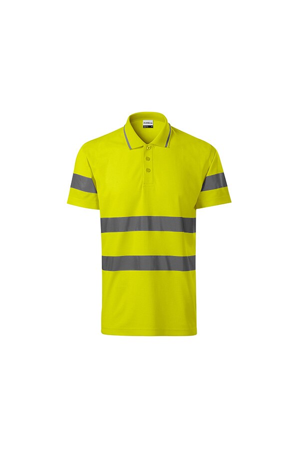 Tricou polo unisex HV Runway, galben neon, Portocaliu Neon