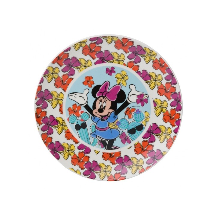 Disney Gyermek tényér, porcelán 19cm, Minnie Cactus 68370
