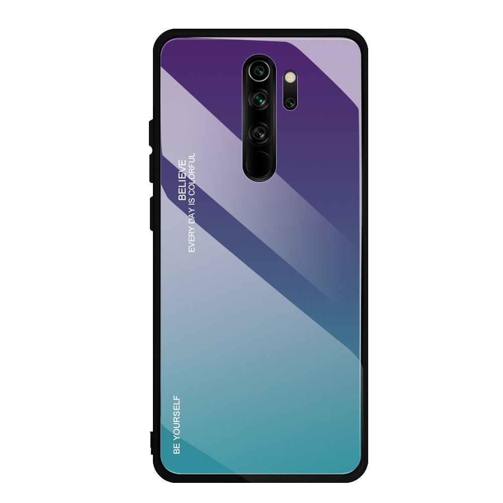 Husa Xiaomi Redmi Note 8 Pro Gradient Glass Purple Blue