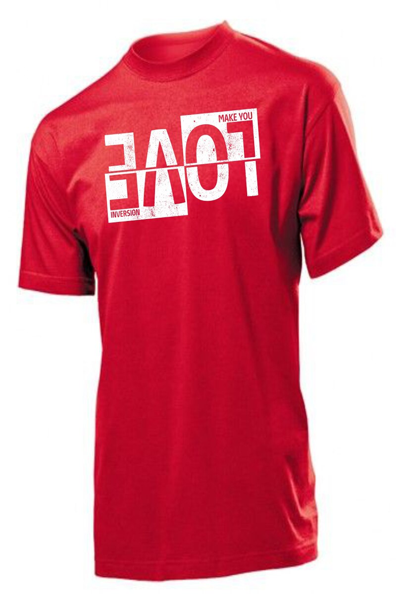 Tricou personalizat, RAYO, LOVE inversion, Rosu