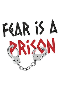 Tricou personalizat, Fear is a prison, Negru Tricou personalizat, Fear is a prison, Negru