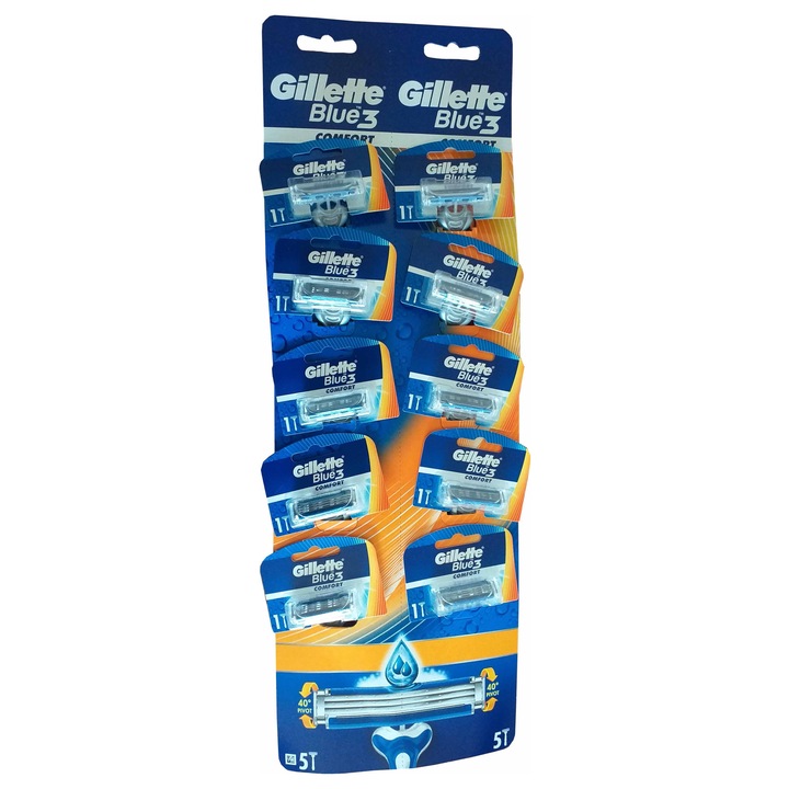 Gillette Blue3 borotva - 10db kártya