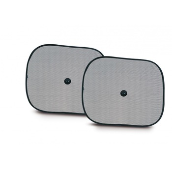 Set doua parasolare laterale , de culoare neagra , cu dimensiunile 36 x 44 cm , prindere cu ventuza Set doua parasolare laterale , de culoare neagra , cu dimensiunile 36 x 44 cm , prindere cu ventuza