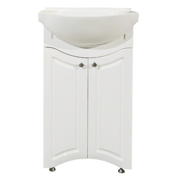 Set baza mobilier baie Butterfly, 50 cm, cu lavoar ceramic, Alb Set baza mobilier baie Butterfly, 50 cm, cu lavoar ceramic, Alb